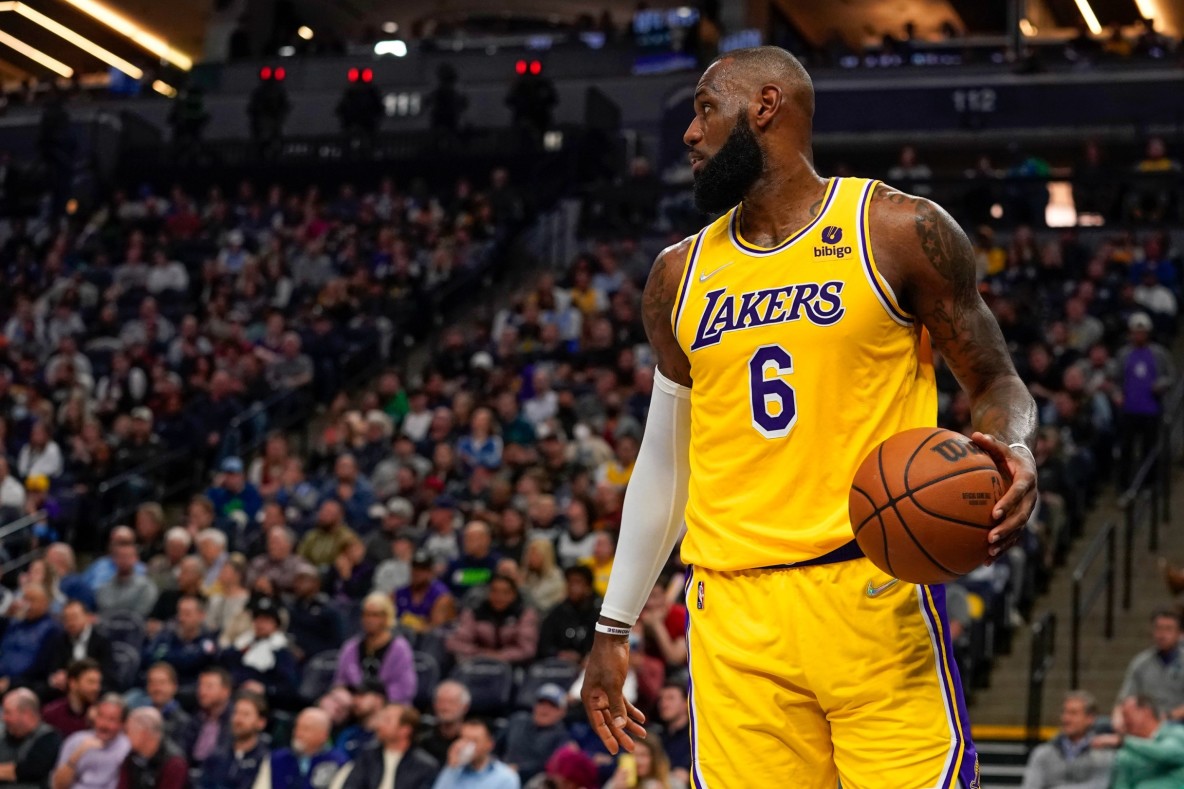 Basketball_NBA_Los Angeles Lakers forward LeBron James