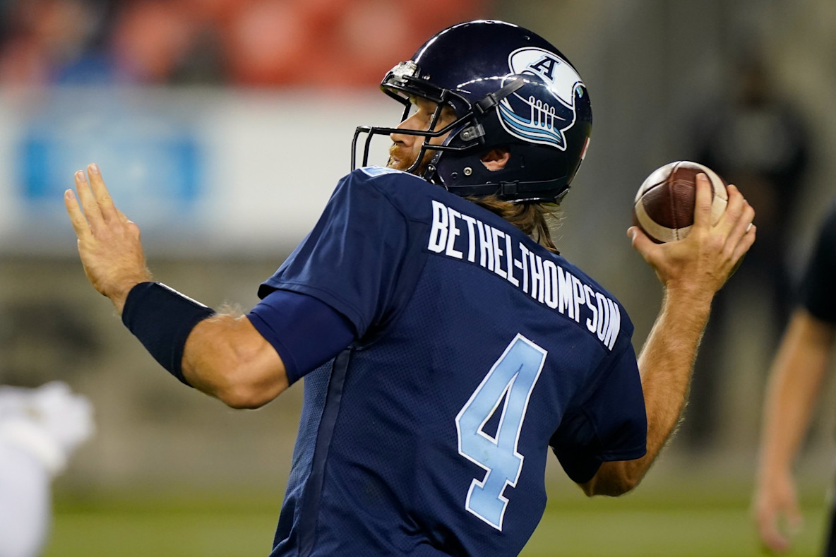 Football_CFL_Toronto Argonauts quarterback McLeod Bethel-Thompson