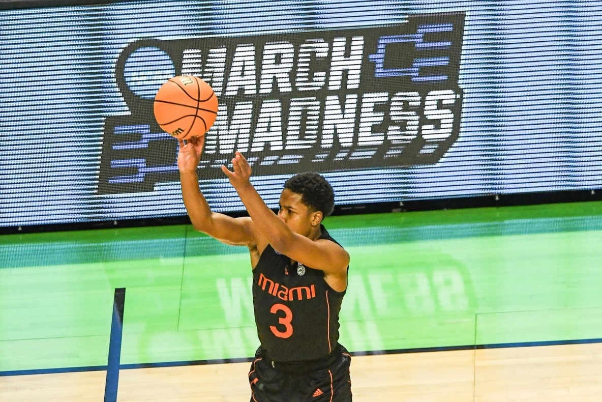 Basketball_March Madness_University of Miami guard Charlie Moore
