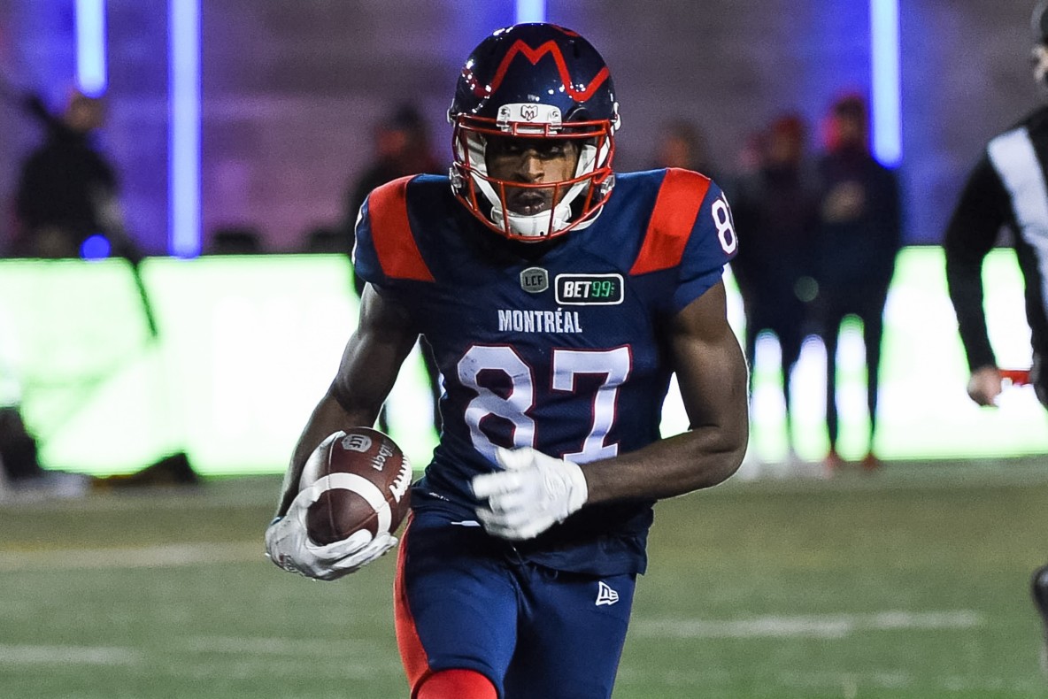 Football_CFL_Montreal Alouettes wide receiver Eugene Lewis