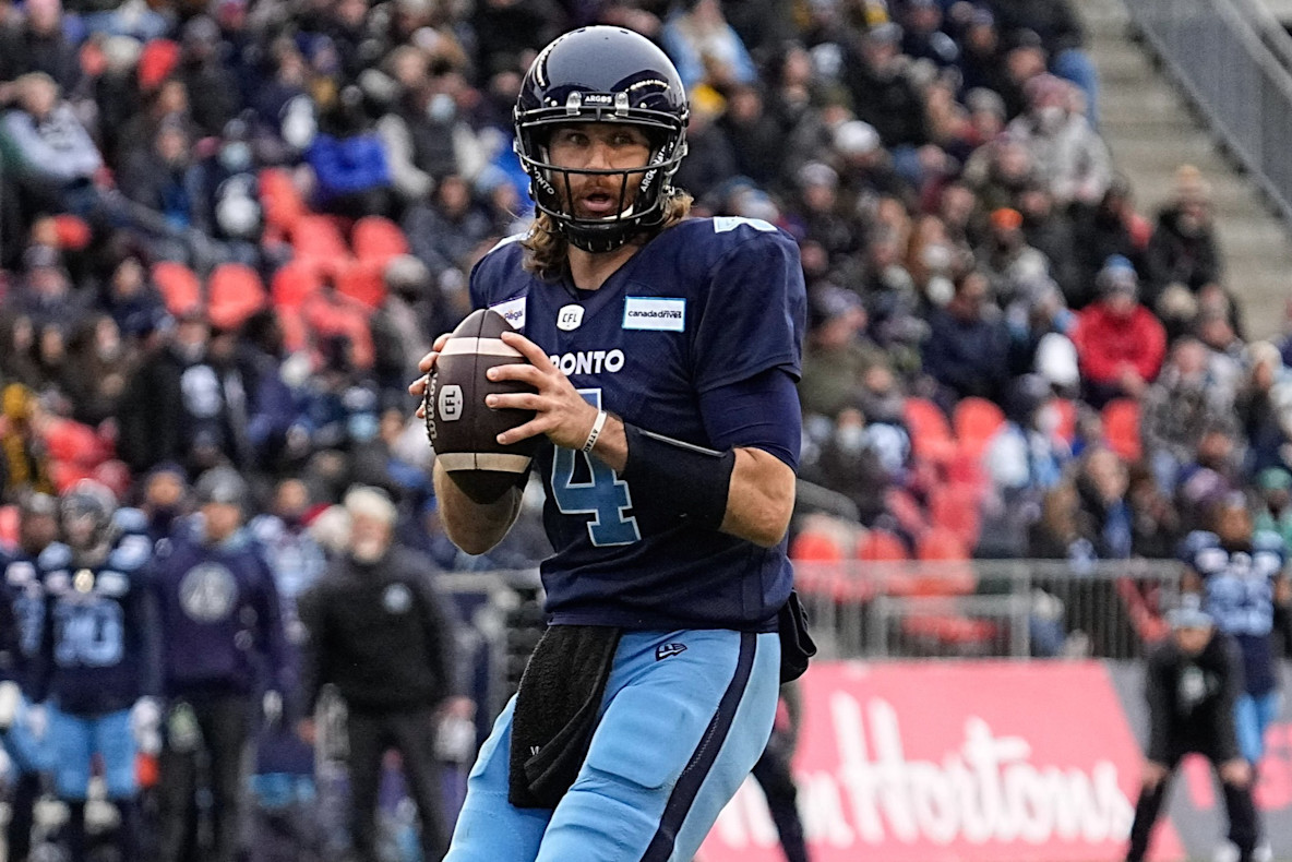 Football_CFL_Toronto Argonauts quarterback McLeod Bethel-Thompson