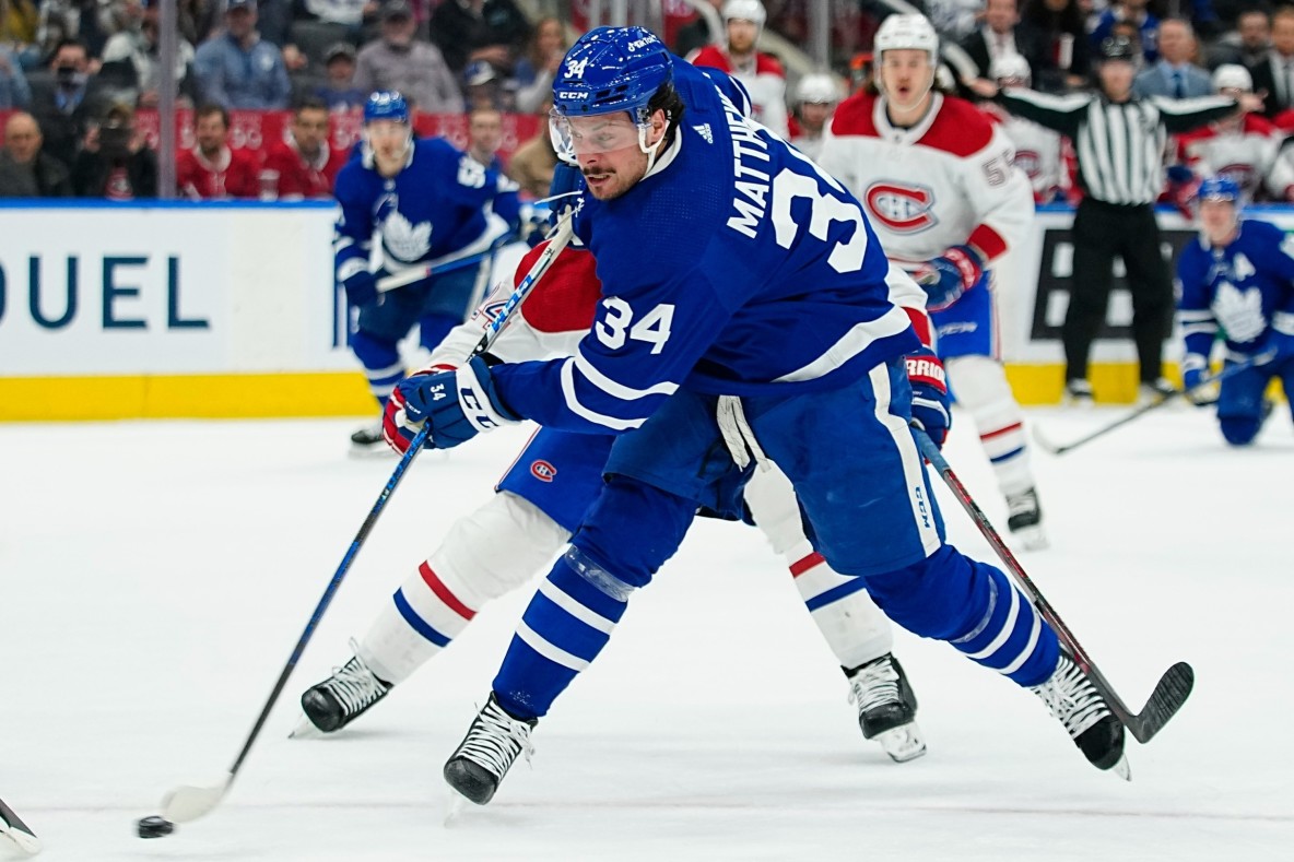 Hockey_NHL_Toronto Maple Leafs forward Auston Matthews